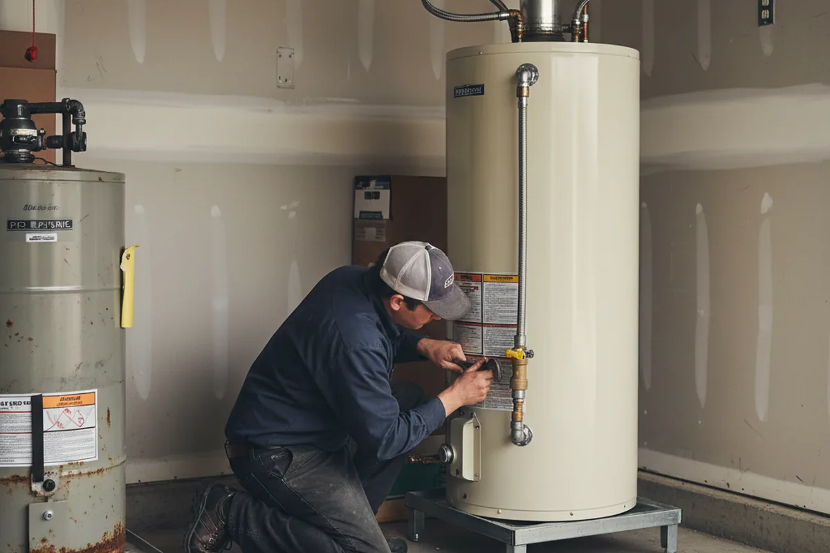 Water heater and shutoff valve replacement in Cairnbrook